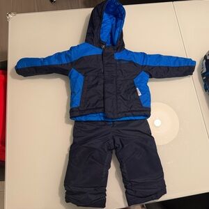 Columbia Navy and Royal Blue 2 piece Snowsuit